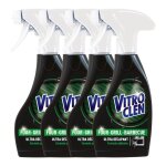 Vitroclen lot de 4 sprays nettoyant ultra dcapant four - grill - barbecue - 250 ml