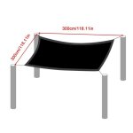 Voile d'extrieur rectangulaire en tissu respirant, barrire uv, pare - soleil, 95% - type 118. 11x118. ...