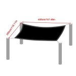 Voile d'extrieur rectangulaire en tissu respirant, barrire uv, pare - soleil, 95% - type 118. 11x157. ...