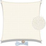 Voile d'ombrage carr 2. 5x2. 5m respirant toile ombrage une protection des rayons uv pour patio jardin, ...