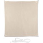 Voile d ombrage carr 3 x 3 m beige helloshop26 13 0002942 2