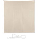 Voile d`ombrage carré diffuseur d`ombre protection soleil balcon jardin uv toile imperméable 4x4 m, beige, ... Voile d`ombrage carré diffuseur d`ombre protection soleil balcon jardin uv toile imperméable 4x4 m, beige, ...