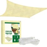 Voile d'ombrage etanche pour l'ext�rieur canop�e rectangulaire en toile pare - soleil de jardin de cour ...