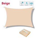 Voile d'ombrage extrieure etanche, auvent en toile, auvent rectangulaire, abri solaire de piscine, pare ...