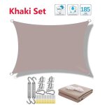 Voile d'ombrage extrieure etanche, auvent en toile, auvent rectangulaire, abri solaire de piscine, pare ...