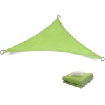 Voile d'ombrage impermable et anti - uv pour terrasse, triangle equilatral, tissu tricot, pergola, ...
