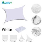 Voile d'ombrage impermable pour jardin, auvent de protection solaire anti - uv 95%, auvent pour patio, ...