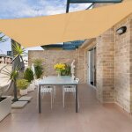 Voile d'ombrage impermable rectangulaire 2. 5x3. 5m pes toile ombrage auvent protection des rayons uv ...