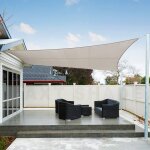 Voile d'ombrage impermable rectangulaire 2, 5x3, 5m toile ombrage uv protection pour terrasse jardin ...