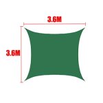 Voile d'ombrage impermable vert fonc, carr, rectangle, triangle, pare - soleil de jardin, de terrasse, ...