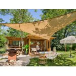 Voile d'ombrage naturelle jute triangulaire 3, 60 m - jardiline