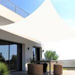 Voile d'ombrage rectangulaire 2. 5x2. 5m impermable toile ombrage uv protection pour patio jardin, terrasse, ...