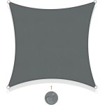 Voile d'ombrage rectangulaire 2. 5x2. 5m impermable toile ombrage uv protection pour patio jardin, terrasse, ...