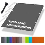 Voile d'ombrage rectangulaire - avec ?illets - 2, 5 x 5 m - protection solaire - pour balcon, terrasse, ...