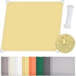 Voile d'ombrage rectangulaire, toile ombrage impermable, voiles d'ombrage pour patio, rsistant aux ...