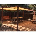 Voile d'ombrage solaire 2. 5x3m, auvent en tissu, couverture d'ombrage pour pergola extrieure