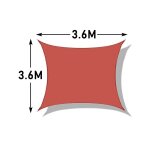 Voile d'ombrage solaire impermable rouge rouille, toutes tailles, carr, rectangle, terrasse de jardin, ...
