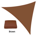 Voile d'ombrage solaire triangle multi - taille, impermable, pour jardin extrieur, fte, protection ...