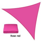 Voile d'ombrage solaire triangle multi - taille, impermable, pour jardin extrieur, fte, protection ...