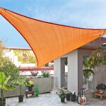 Voile d'ombrage en tissu imperm�able a uv, voile d'abat - jour d'ext�rieur, pare - soleil, patio, jardin, ...