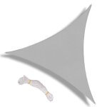 Voile d'ombrage en tissu polyester oxford gris, bloc uv, voile d'ombrage pour patio, arrière - cour, ... Voile d'ombrage en tissu polyester oxford gris, bloc uv, voile d'ombrage pour patio, arrière - cour, ...