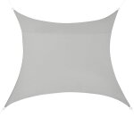 Voile d'ombrage toile de protection polyester polyuréthane 4 x 4 m gris clair helloshop26 03 0004585 Voile d'ombrage toile de protection polyester polyuréthane 4 x 4 m gris clair helloshop26 03 0004585