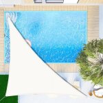 Voile d'ombrage triangulaire 3. 5x3. 5x4. 9m impermable toile ombrage uv protection pour patio jardin, ...