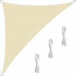 Voile d'ombrage triangulaire, 360 x 360 x 360 cm, polyester ind�chirable, r�sistant aux uv, a l'humidit�, ...