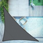 Voile d'ombrage triangulaire 4x4x5. 65m imperméable a l'eau pes toile d'ombrage anthracite avec 95% de ... Voile d'ombrage triangulaire 4x4x5. 65m imperméable a l'eau pes toile d'ombrage anthracite avec 95% de ...