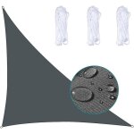 Voile d'ombrage triangulaire imperm�able en toile tendue, protection uv, tissu imperm�able et r�sistant ...