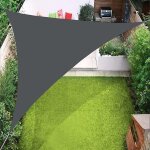 Voile d'ombrage triangulaire, protection uv a 98 %, pour terrasse, jardin, cour ext�rieure, 4 m