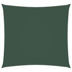 Voile de parasol tissu oxford carr� 3x3 m vert fonc�