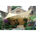 Voile solaire carre - 3. 6 x 3. 6m, couleur: crème Voile solaire carre - 3. 6 x 3. 6m, couleur: crème