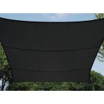Voile solaire permable carr 5 x 5 m couleur: anthracite