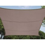 Voile solaire rectangulaire 2 x 3 m couleur: gris taupe Voile solaire rectangulaire 2 x 3 m couleur: gris taupe