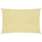 Voile toile d'ombrage parasol 160 g / m 2, 5 x 3 m pehd beige helloshop26 02 0008953 Voile toile d'ombrage parasol 160 g / m 2, 5 x 3 m pehd beige helloshop26 02 0008953