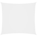 Voile toile d'ombrage parasol tissu oxford carr 2, 5 x 2, 5 m blanc helloshop26 02 0009459