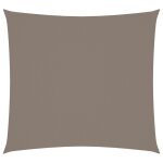 Voile toile d'ombrage parasol tissu oxford carr� 2, 5 x 2, 5 m taupe helloshop26 02 0009464