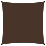 Voile toile d'ombrage parasol tissu oxford carr 4, 5 x 4, 5 m marron helloshop26 02 0009497