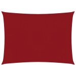 Voile toile d'ombrage parasol tissu oxford rectangulaire 3, 5 x 5 m rouge helloshop26 02 0009658 Voile toile d'ombrage parasol tissu oxford rectangulaire 3, 5 x 5 m rouge helloshop26 02 0009658