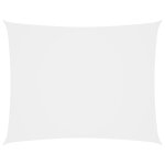 Voile toile d'ombrage parasol tissu oxford rectangulaire 3 x 4 m blanc helloshop26 02 0009663