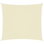 Voile toile d'ombrage parasol tissu oxford rectangulaire 4 x 5 m crme helloshop26 02 0009694
