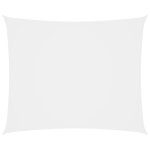 Voile toile d'ombrage parasol tissu oxford rectangulaire 5 x 7 m blanc helloshop26 02 0009722