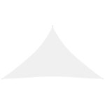 Voile toile d'ombrage parasol tissu oxford triangulaire 3 x 3 x 4, 24 m blanc helloshop26 02 0009828 Voile toile d'ombrage parasol tissu oxford triangulaire 3 x 3 x 4, 24 m blanc helloshop26 02 0009828