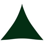 Voile toile d'ombrage parasol tissu oxford triangulaire 4, 5 x 4, 5 x 4, 5m vert fonc� helloshop26 02 ...