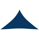 Voile toile d'ombrage parasol tissu oxford triangulaire 4 x 4 x 5, 8 m bleu helloshop26 02 0009876 Voile toile d'ombrage parasol tissu oxford triangulaire 4 x 4 x 5, 8 m bleu helloshop26 02 0009876