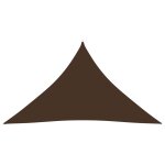 Voile toile d'ombrage parasol tissu oxford triangulaire 4 x 4 x 5, 8 m marron helloshop26 02 0009879 Voile toile d'ombrage parasol tissu oxford triangulaire 4 x 4 x 5, 8 m marron helloshop26 02 0009879