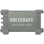 Voltcraft dso - 3104 oscilloscope usb 100 mhz 4 canaux 250 mch / s 16 kpts 8 bits mmoire numrique ...