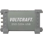 Voltcraft dso - 3204 oscilloscope usb 200 mhz 4 canaux 250 mch / s 16 kpts 8 bits mmoire numrique ...