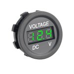 Voltm�tre court mont� sur v�hicule couleur noir + herbe